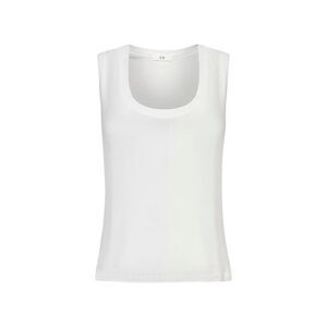 Co Women Ivory Slub Jersey Loose Tank Top